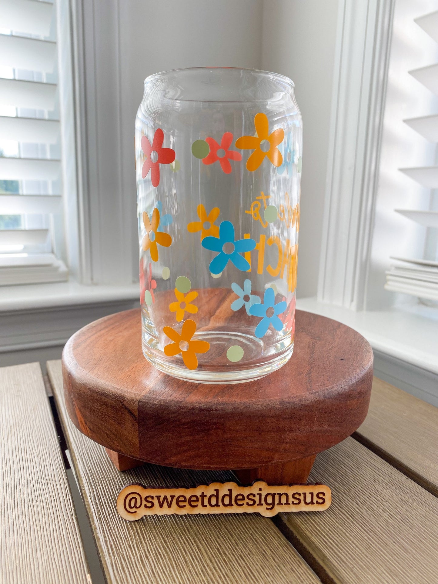 Made to Teach 16 oz. Clear Beer Can Glass