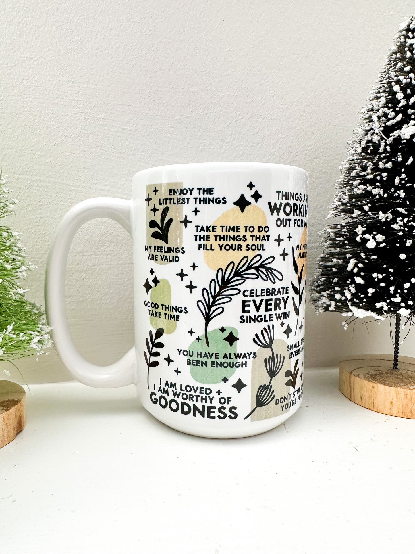 Clean Daily Affirmations Mug, Coffee Mug, Coffee Cup, Daily Mantra Cup, Cup of Motivation, Daily Motivation, Daily Reminders