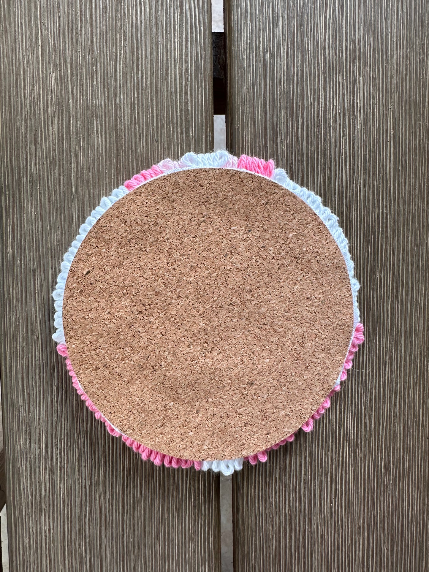 Happy Face Flower Coaster, Smile Face Flower Coaster, Happy Face Flower Mug Rug, Smile Face Flower Mug Rug