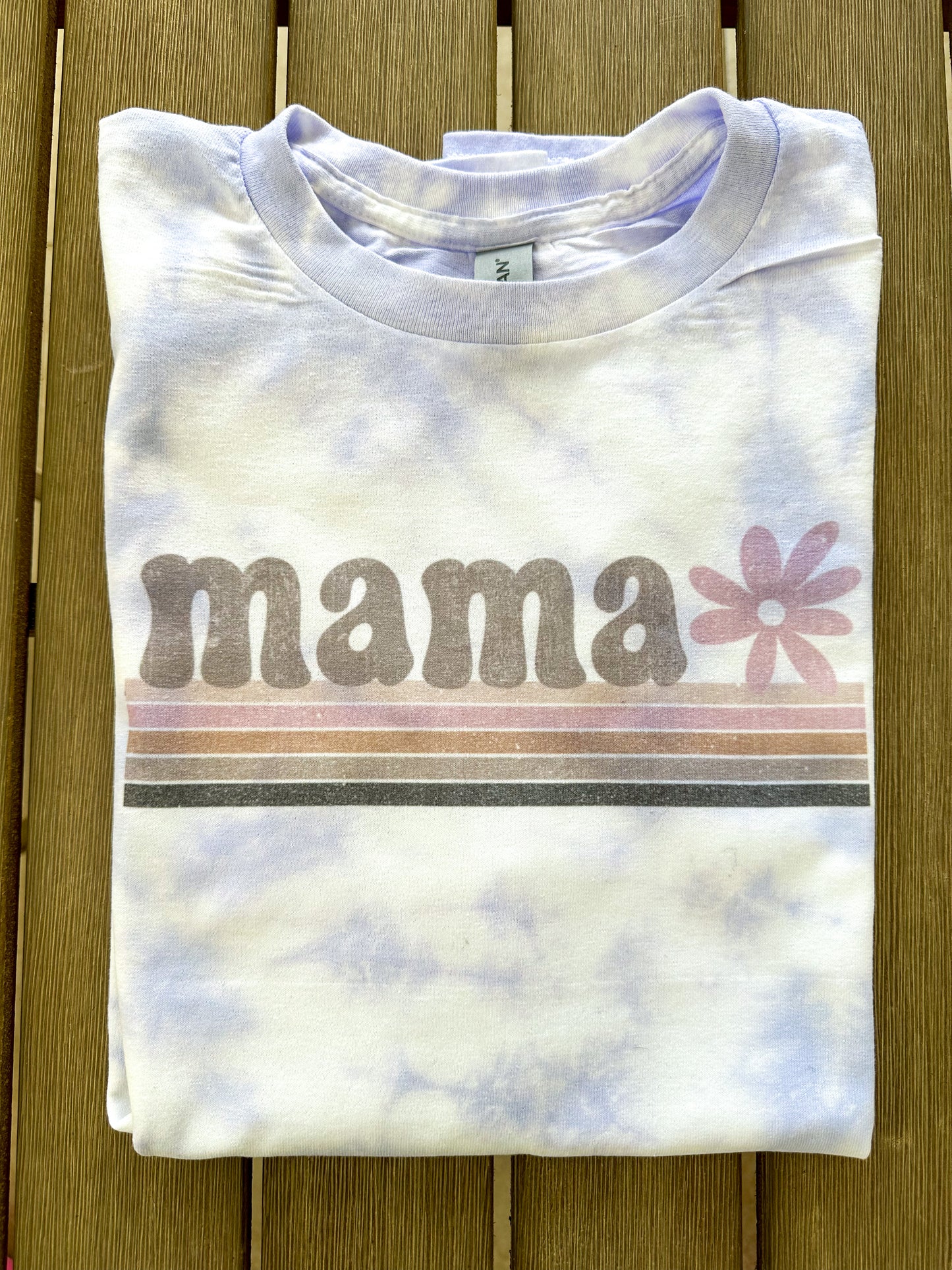 Retro Mama Purple Tie-Dye T-shirt, Mothers Day Shirt, Tie-Dye Crewneck, Retro Shirt,Gift For Her