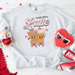 I Love You a Latte Sweatshirt, Valentines Day Shirt, Valentines Day Gift, Coffee Crewneck, Retro Shirt, Gift For Her, Coffee Lover Shirt