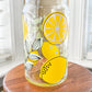 Lemons and Leaves 16 oz. or 20 oz. Beer Can Glass