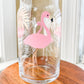 Flamingos 16 oz. or 20 oz. Clear Beer Can Glass