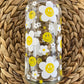 Happy Flower 16 oz or 20 oz Clear Beer Can Glass