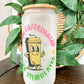 Overcaffeinated and Overstimulated Glass, Iced Coffee Glass, Iced Coffee Cup, Glass Coffee Cup, Gift Ideas for Women, Gifts for Her