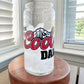 Cold Color Changing Cool Dad Glass, Cold Mountain Beer Glass, 16 oz. or 20 oz. Clear Beer Can Glass, Fathers Day gift, Gift for Dad