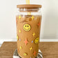 Half Mom Half Coffee Glass, Half Mom Half Iced Coffee Cup, Iced Coffee Glass, Iced Coffee Cup, Mothers Day Gift, Gifts for Mom