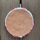 Happy Face Flower Coaster, Smile Face Flower Coaster, Happy Face Flower Mug Rug, Smile Face Flower Mug Rug