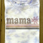Retro Mama Purple Tie-Dye T-shirt, Mothers Day Shirt, Tie-Dye Crewneck, Retro Shirt,Gift For Her